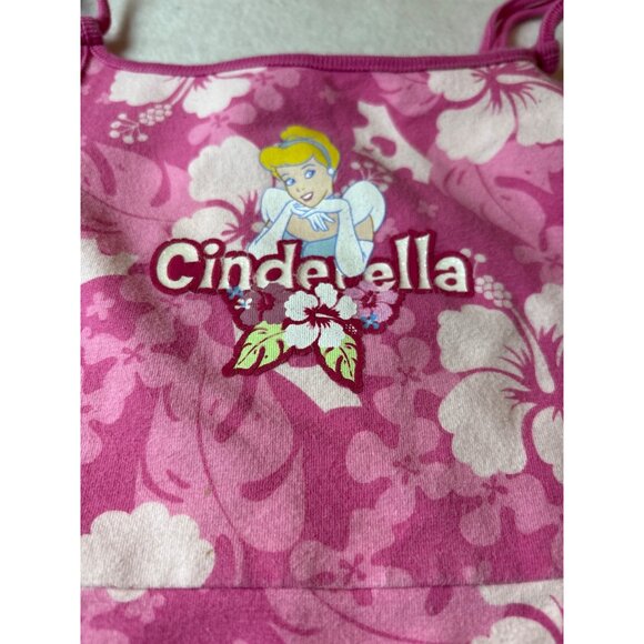 Disney Cinderella Girls Pink Floral Dress With Straps medium - Picture 3 of 8